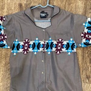 Vintage Brooks And Dunn short sleeve button up